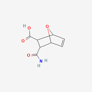 molecular formula C8H9NO4 B1202008 3-Carbamoyl-7-oxabicyclo[2.2.1]hept-5-ene-2-carboxylic acid CAS No. 57957-89-8