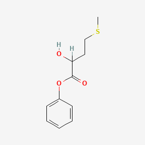 molecular formula C11H14O3S B1202010 Butanoic acid, 2-hydroxy-4-(methylthio)-, phenyl ester CAS No. 52703-97-6