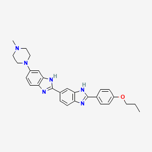 molecular formula C28H30N6O B1202015 Hoechst 33378 CAS No. 23491-51-2