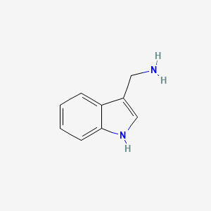 molecular formula C9H10N2 B1202026 Indole-3-methanamine CAS No. 22259-53-6