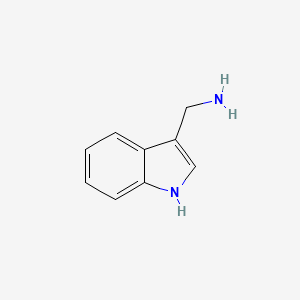 molecular formula C9H10N2 B1202026 (1H-Indol-3-yl)methanamine CAS No. 22259-53-6