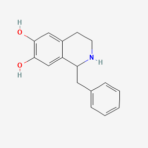 molecular formula C16H17NO2 B1202029 1-Benzyl-6,7-dihydroxy-1,2,3,4-tetrahydroisoquinoline CAS No. 14919-82-5