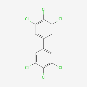 molecular formula C12H4Cl6 B1202036 3,3',4,4',5,5'-六氯联苯 CAS No. 32774-16-6