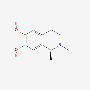 molecular formula C11H15NO2 B1202044 (s)-n-Methylsalsolinol CAS No. 53622-85-8