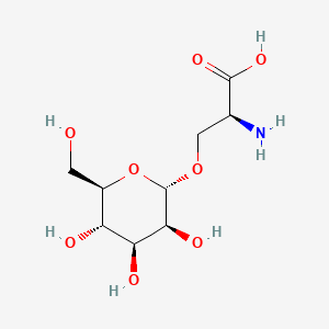 molecular formula C9H17NO8 B1202045 O-Mannopyranosylserine CAS No. 78609-14-0