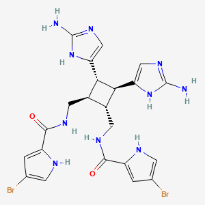 molecular formula C22H24Br2N10O2 B1202046 海百合素 CAS No. 79638-16-7