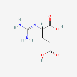 molecular formula C6H11N3O4 B1202048 2-Guanidinopentanedioic acid CAS No. 74318-14-2