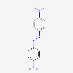 molecular formula C14H16N4 B1202054 Benzenamine, 4-[(4-aminophenyl)azo]-N,N-dimethyl- CAS No. 539-17-3