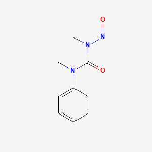 molecular formula C9H11N3O2 B1202061 N-Methyl-N'-phenyl-N'-methyl-N-nitrosourea CAS No. 72586-68-6