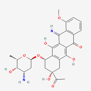 molecular formula C27H30N2O9 B1202085 5-Iminodaunorubicin CAS No. 72983-78-9