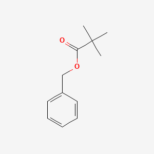 molecular formula C12H16O2 B1202087 Propanoic acid, 2,2-dimethyl-, phenylmethyl ester CAS No. 2094-69-1
