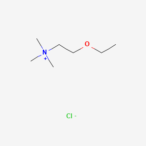 molecular formula C7H18ClNO B1202091 (2-Ethoxyethyl)trimethylammonium chloride CAS No. 6343-89-1