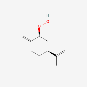 molecular formula C10H16O2 B1202094 (2S,4S)-2-hydroperoxy-1-methylidene-4-prop-1-en-2-ylcyclohexane 