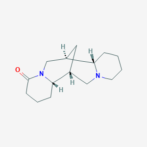 molecular formula C15H24N2O B1202095 (1R,2S,9R,10S)-7,15-diazatetracyclo[7.7.1.02,7.010,15]heptadecan-6-one 