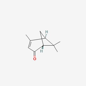 molecular formula C10H14O B1202108 Levoverbenone CAS No. 80-57-9