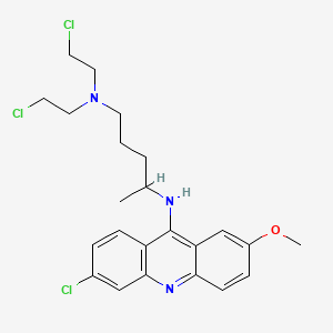 molecular formula C23H29Cl4N3O B1202113 Quinacrine mustard CAS No. 64046-79-3