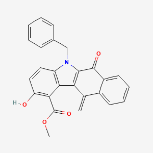 Methyl 5-benzyl-2-hydroxy-11-methylidene-6-oxobenzo[b]carbazole-1-carboxylate