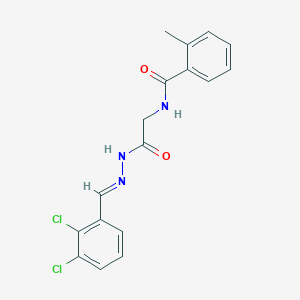 molecular formula C17H15Cl2N3O2 B12021264 N-(2-(2-(2,3-Dichlorobenzylidene)hydrazino)-2-oxoethyl)-2-methylbenzamide CAS No. 444654-20-0