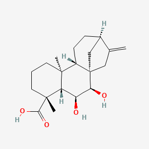 B1202135 6beta,7beta-Dihydroxykaurenoic acid CAS No. 26109-32-0