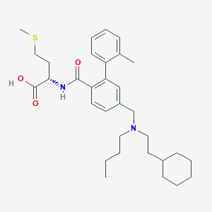 2-{(5-{[Butyl-(2-cyclohexyl-ethyl)-amino]-methyl}-2'-methyl-biphenyl-2-carbonyl)-amino]-4-methylsulfanyl-butyric acid