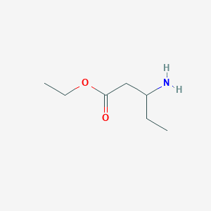 molecular formula C7H15NO2 B120215 3-Aminopentanoic acid ethyl ester CAS No. 142342-74-3