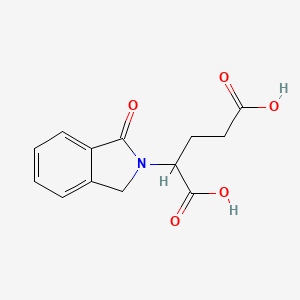 molecular formula C13H13NO5 B1202152 2-(3-oxo-1H-isoindol-2-yl)pentanedioic Acid CAS No. 26577-32-2