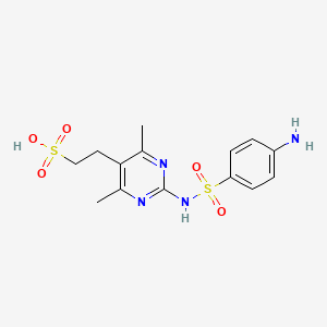 molecular formula C14H18N4O5S2 B1202160 Dimerasulfa CAS No. 76391-88-3
