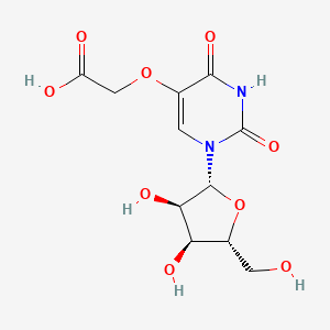 molecular formula C11H14N2O9 B1202165 Uridine-5-oxyacetic acid CAS No. 28144-25-4