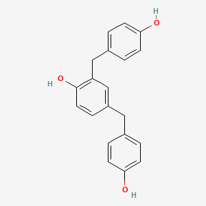 molecular formula C20H18O3 B1202166 2,4-Bis(4-hydroxybenzyl)phenol CAS No. 34826-64-7
