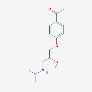 molecular formula C14H21NO3 B12021749 1-(4-(2-Hydroxy-3-(isopropylamino)propoxy)phenyl)ethanone CAS No. 7454-16-2
