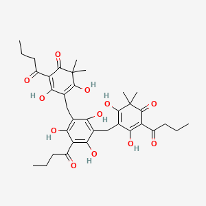 molecular formula C36H44O12 B1202175 Filixic acid BBB CAS No. 4482-83-1
