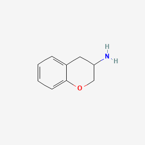molecular formula C9H11NO B1202177 Chroman-3-amine CAS No. 60575-19-1
