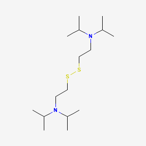 molecular formula C16H36N2S2 B1202189 Bis(diisopropylaminoethyl)disulfide CAS No. 65332-44-7