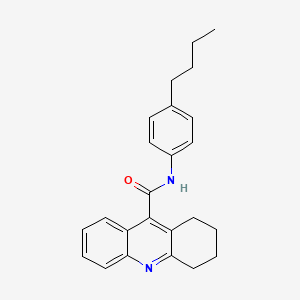 molecular formula C24H26N2O B12021965 N-(4-butylphenyl)-1,2,3,4-tetrahydro-9-acridinecarboxamide CAS No. 618443-93-9