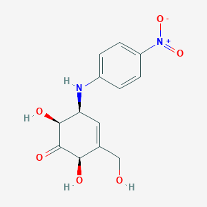 molecular formula C13H14N2O6 B1202200 N-(4-Nitrophenyl)valienamine CAS No. 92587-08-1