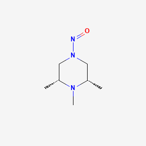 Piperazine, 1,2,6-trimethyl-4-nitroso-, cis-