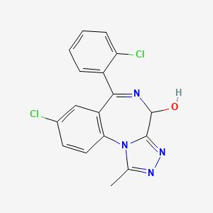 molecular formula C17H12Cl2N4O B1202207 4-Hydroxytriazolam CAS No. 65686-11-5
