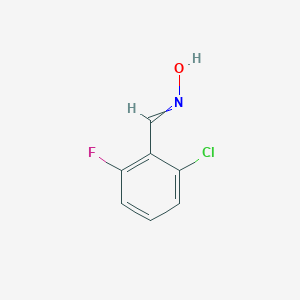 molecular formula C₇H₅ClFNO B120222 2-氯-6-氟苯甲醛肟 CAS No. 443-33-4