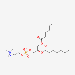molecular formula C22H44NO8P B1202239 1,2-Heptanoylphosphatidylcholine CAS No. 3436-45-1
