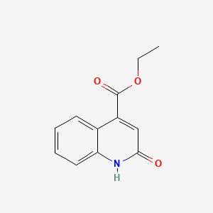 molecular formula C12H11NO3 B1202240 Ethyl 2-hydroxyquinoline-4-carboxylate CAS No. 5466-27-3