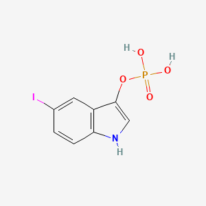 molecular formula C8H7INO4P B1202241 碘吲哚磷酸酯 CAS No. 7300-58-5