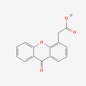 molecular formula C15H10O4 B1202244 9H-Xanthene-4-acetic acid, 9-oxo- CAS No. 35614-21-2