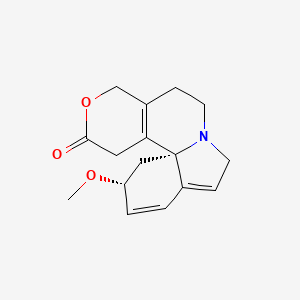 molecular formula C16H19NO3 B1202245 beta-ERYTHROIDINE CAS No. 466-81-9