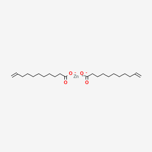 molecular formula C22H38O4Zn B1202246 ZINC undecylenate CAS No. 557-08-4