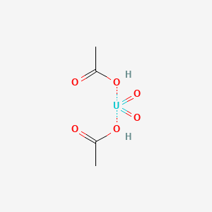 molecular formula UO2(CH3COO)2<br>C4H8O6U B1202251 乙酸铀 CAS No. 541-09-3