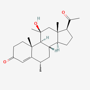 11beta-Hydroxy-6alpha,11-dimethylprogesterone