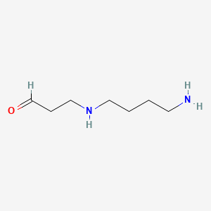 molecular formula C7H16N2O B1202263 N'-(4-Aminobutyl)-3-aminopropionaldehyde CAS No. 6820-19-5