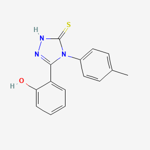 molecular formula C15H13N3OS B1202271 5-(2-Hydroxyphenyl)-4-(p-tolyl)-2,4-dihydro-1,2,4-triazole-3-thione 