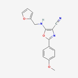 5-(2-Furanylmethylamino)-2-(4-methoxyphenyl)-4-oxazolecarbonitrile