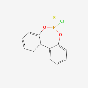 molecular formula C12H8ClO2PS B1202277 6-Chloro-6-sulfanylidenebenzo[d][1,3,2]benzodioxaphosphepine CAS No. 61335-18-0